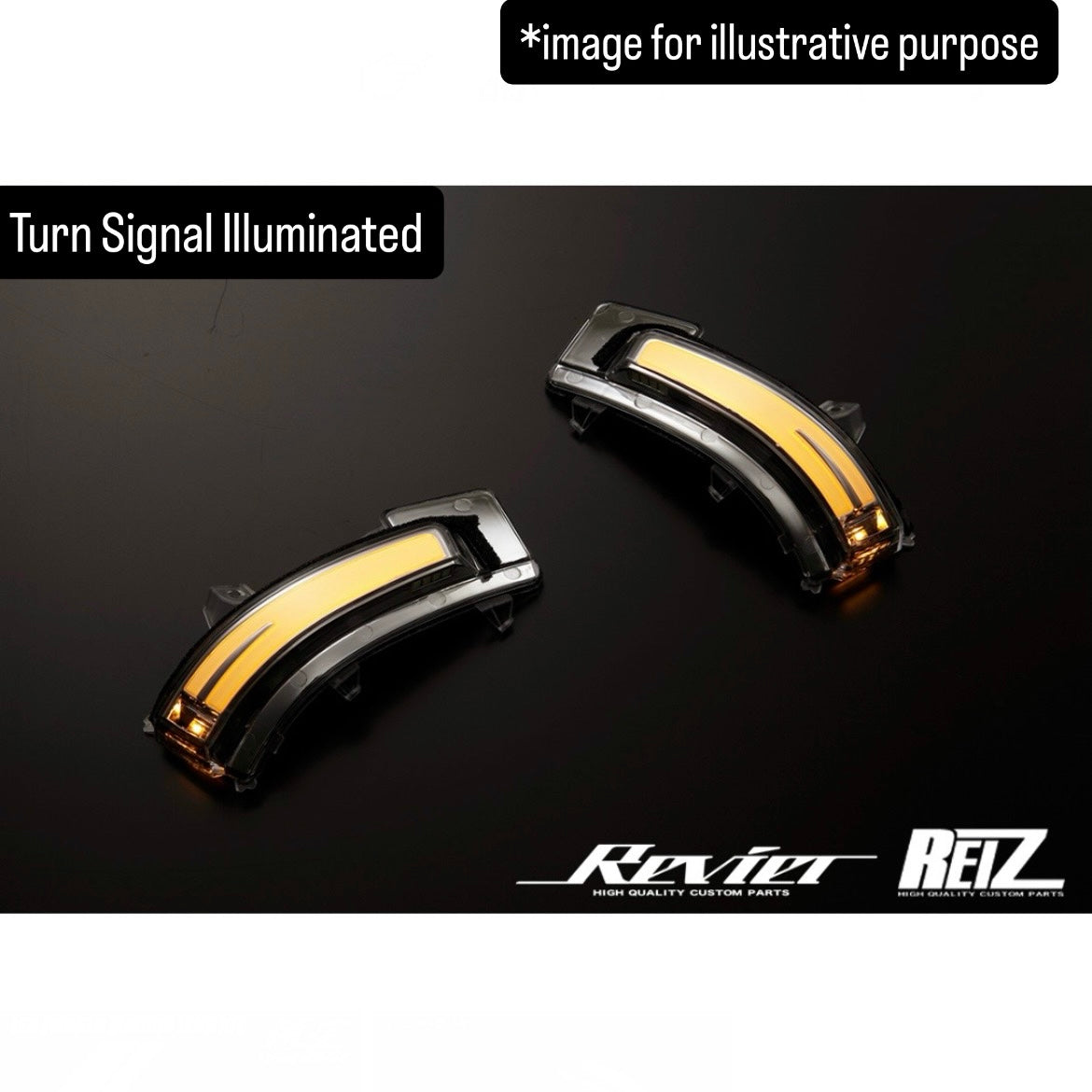 MR31S/MR41S/HA36S/MH55S/ZC33S/FF21S/MA27S/MA37S LED Turn Signal Lens Kit (Revier Ryusei Version O&E) for Suzuki Hustler / Alto / Wagon R / Swift Sport / Ignis / Solio (2 Lens Tipe)