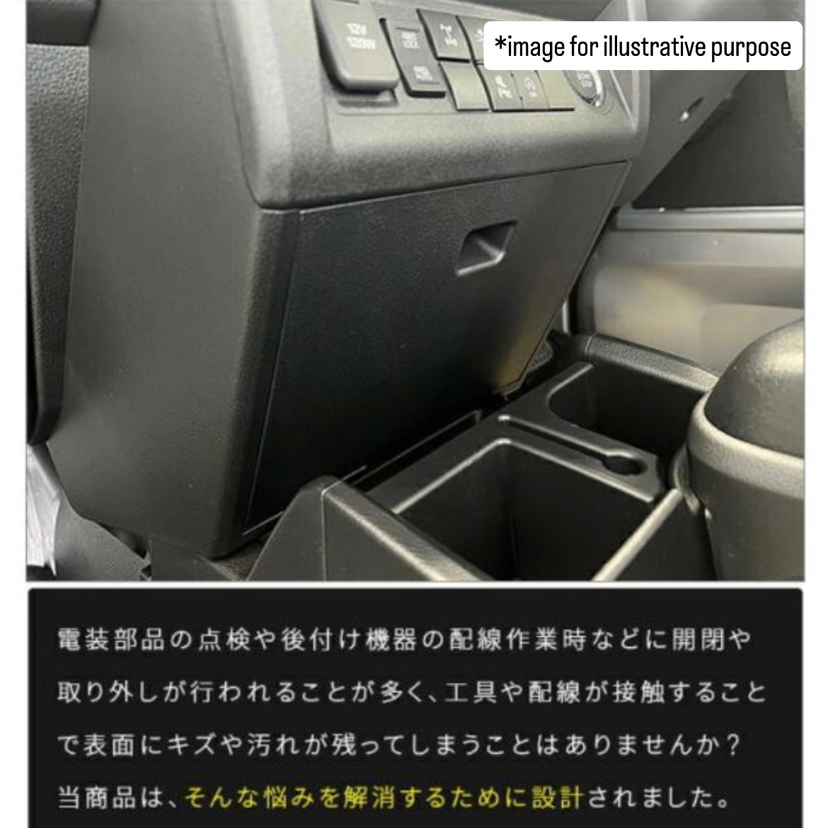 S500P/S510P Late Model Hijet Jumbo Fuse Box Kick Guard Mat (Interior Protection Custom Accessory 6Colors)