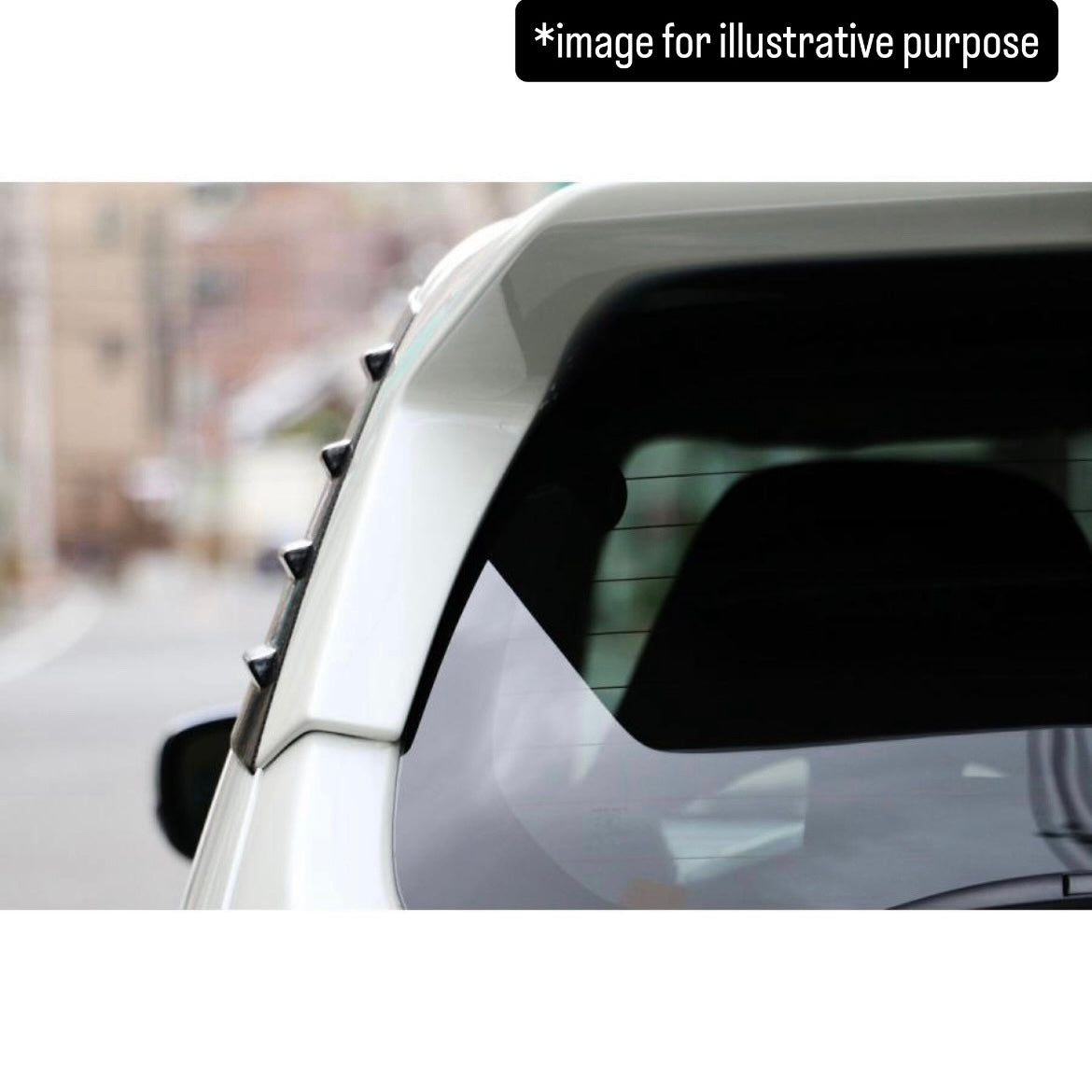 HA36S Side Vortex Generator 2pc Set (TAKE OFF) for Suzuki Alto Works / Turbo RS (Carbon Print Finish, AES)