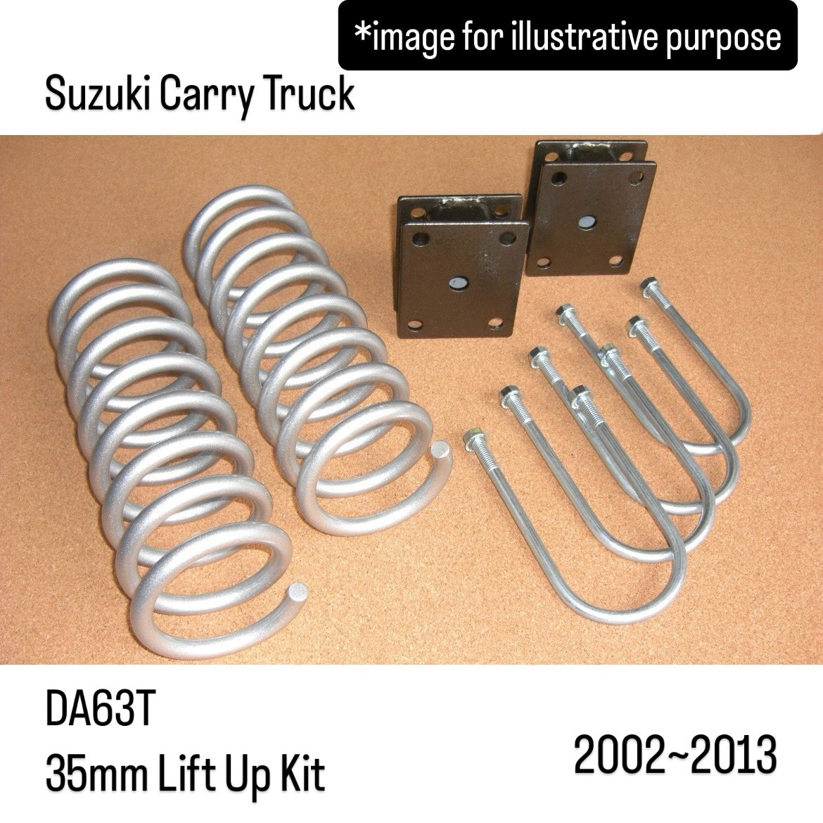 DA63T 35mm Lift Up Kit for Suzuki Carry Truck (2002~2013)