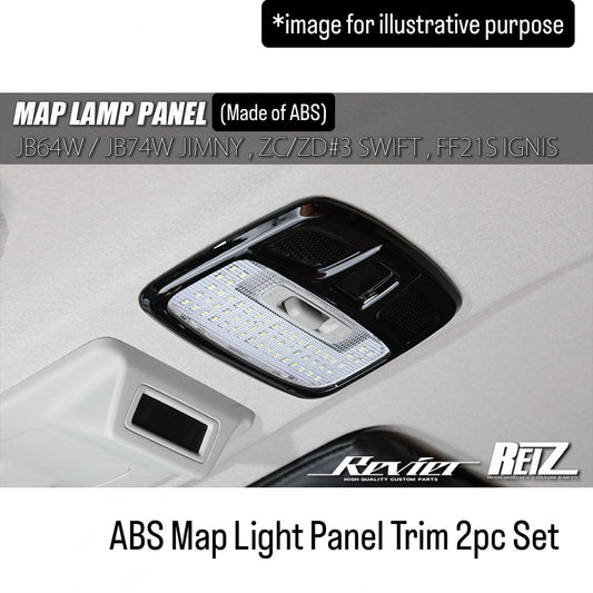 JB64W/JB74W/JC74W/ZC33S ABS Map Light Panel Trim 2pc Set for Suzuki Jimny /Swift / Swift Sport