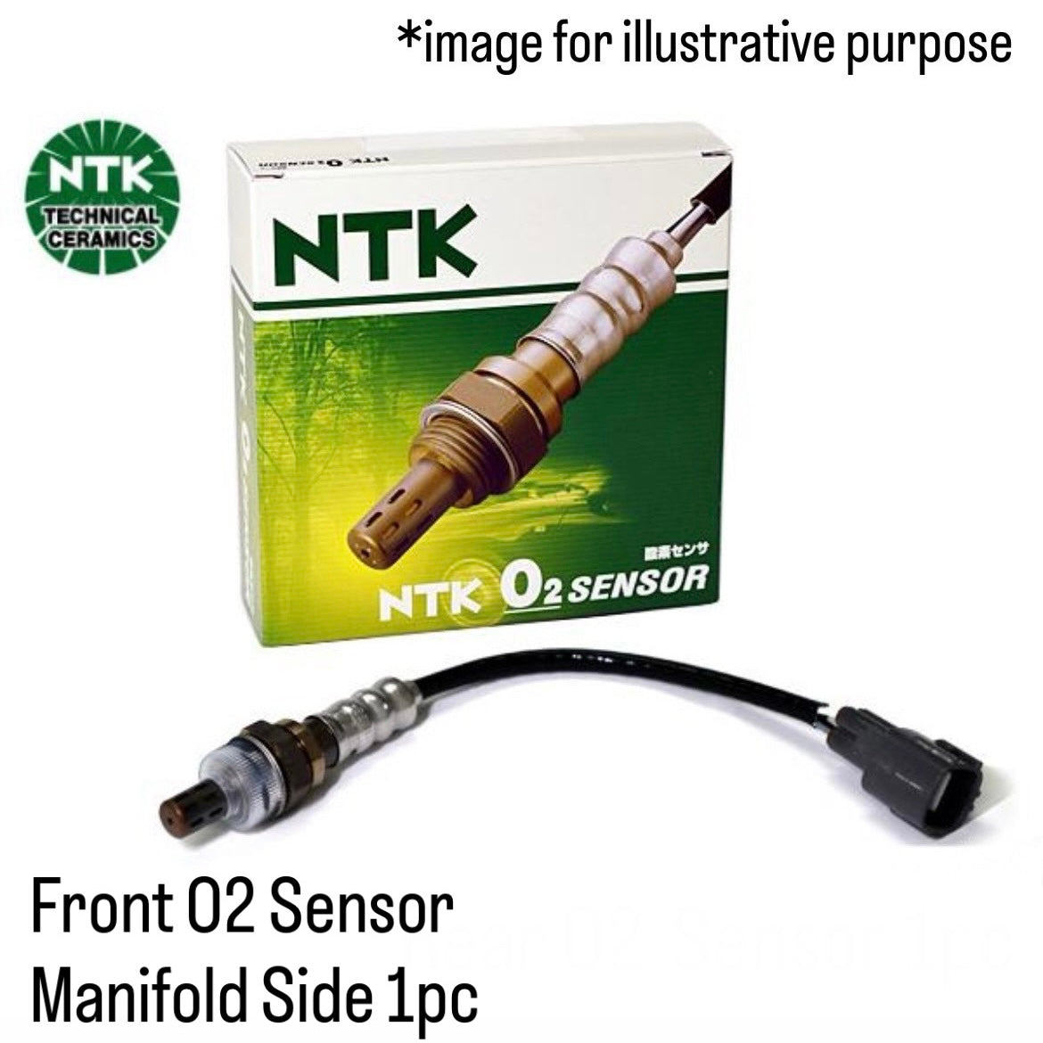 L880K (Engine:JB-DET/DOHC/Turbo) Front O2 Sensor Manifold Side (NTK) for Daihatsu Copen (OEM:89465-97221)