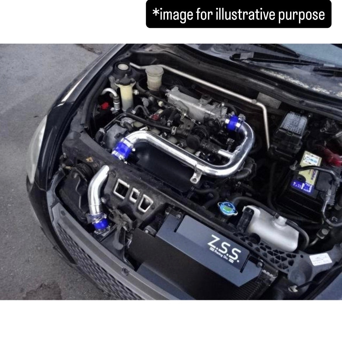 L880K (Engine:JB-DET) Aluminum Air Intake Piping Kit (Z.S.S.) for Daihatsu Copen (2002~2012)