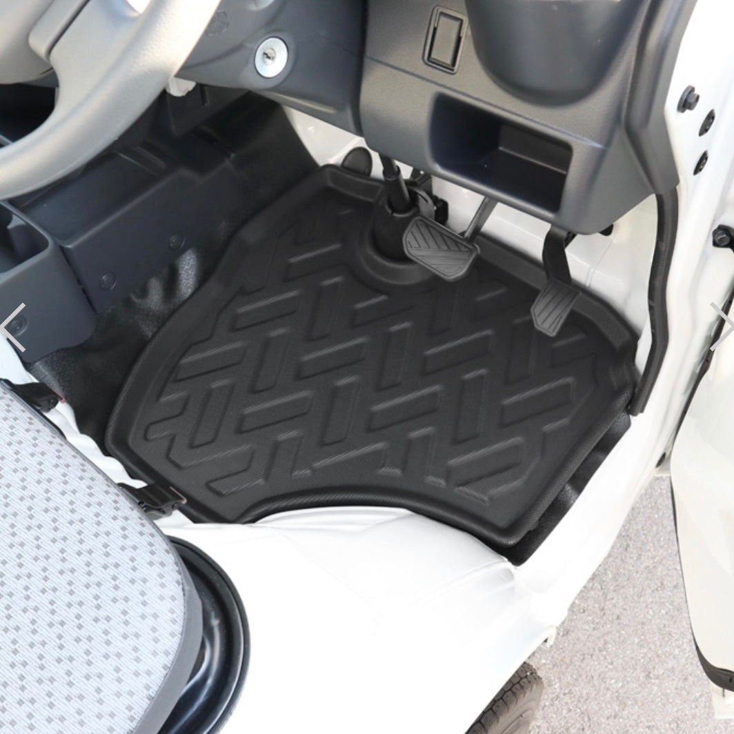 (Free shipping) DA16T Suzuki Carry Truck / Super Carry (AT) 3D Floor Mats Front 2P Set Waterproof Black TPO Rubber Interior Custom Parts