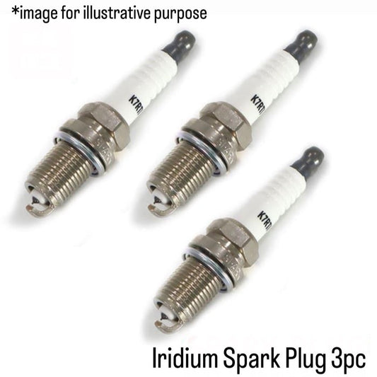 S110C/S110CT/S110P/S110V/S110W (Engine:EF-GS) Iridium Spark Plug 3pc Set for Daihatsu Hijet