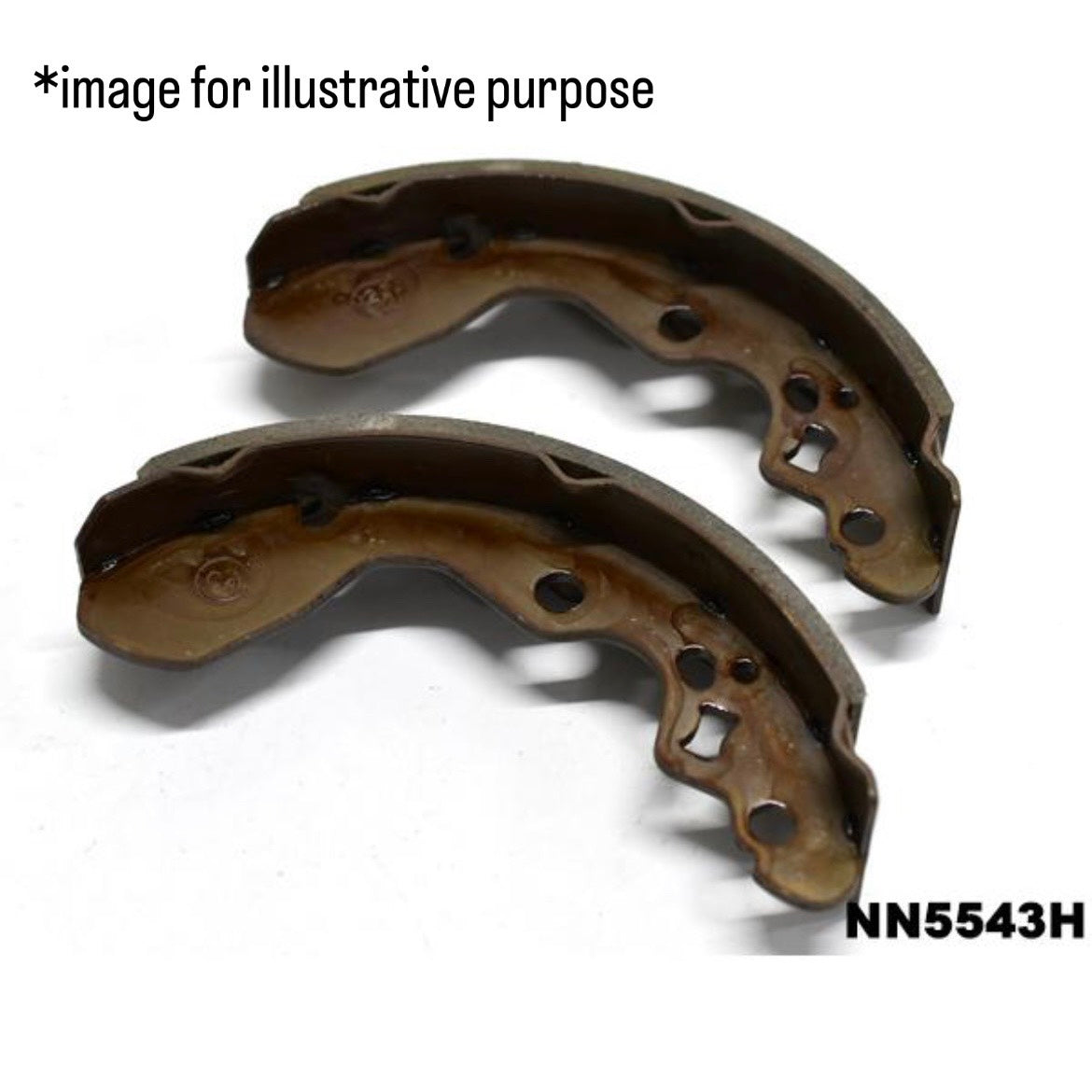 DA16T Rear Brake Shoes 4pc Set (AKEBONO) for Suzuki Carry (OEM:53200-67H00)