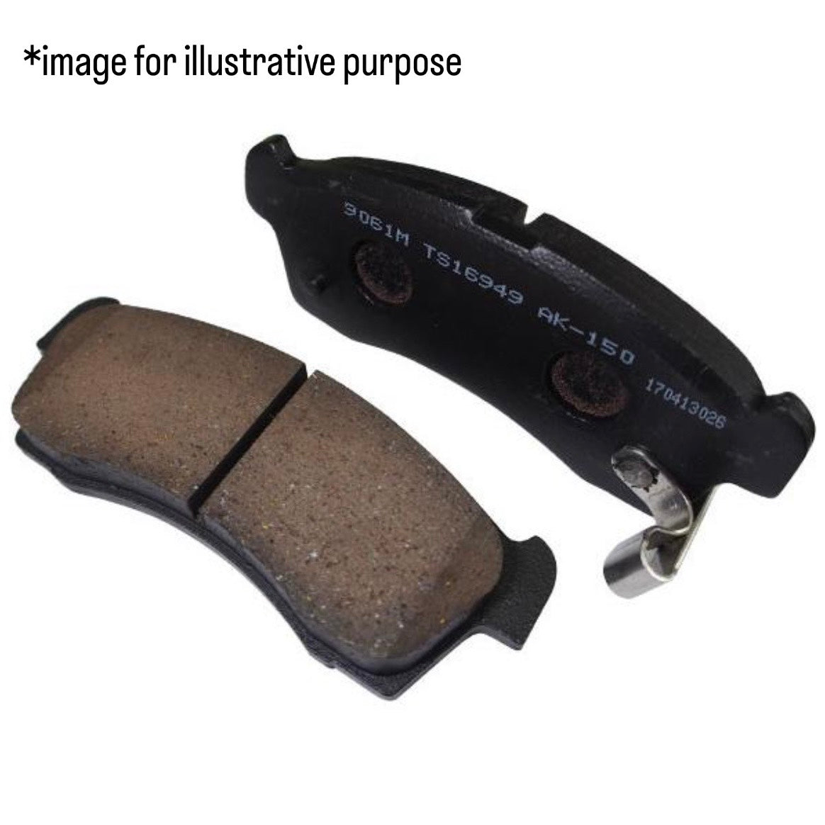 HA25S (Engine:K6A) Front Disc Brake Pads 4pc Set (Toplead) for Suzuki Alto (OEM:55810-81MB1)