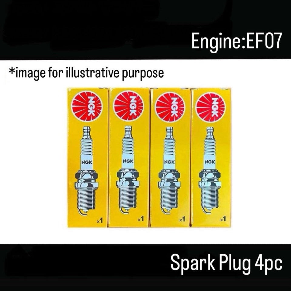 KS3/KS4/KV3/KV4 (Engine:EN07) Spark Plug Set 4pc (NGK) for Subaru Sambar (OEM:22401KA140)