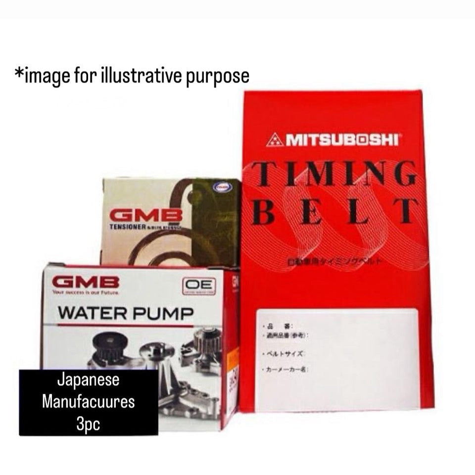 U41T/U42T (Engine:3G83/2-Valve/SOHC/NA) Timing Belt 3pc Set for Mitsubishi Minicab
