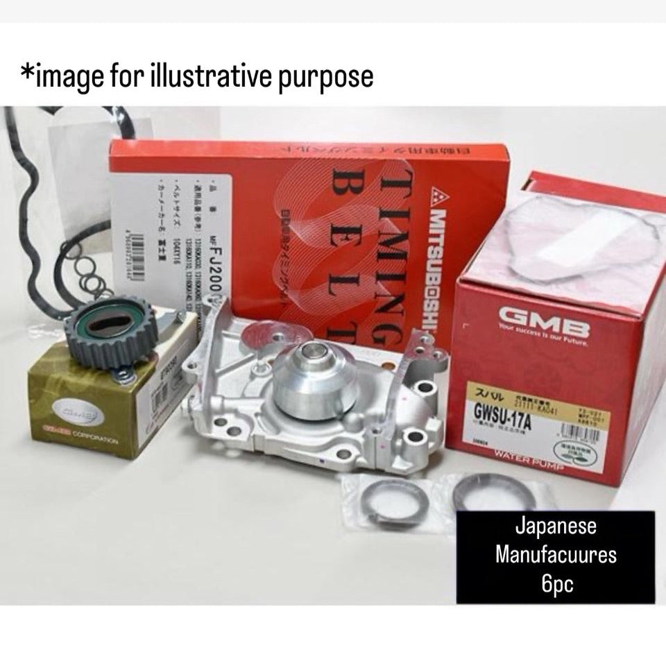 KV3/KV4 (Engine:EN07F/EMPi) Timing Belt 6pc Set for Subaru Sambar (from.1990/03)