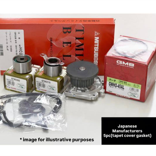 HH5/HH6/HA6/HA7 (Engine:E07Z) Timing Belt 5pc Kit (Tappet Cover Gasket) for Honda Acty