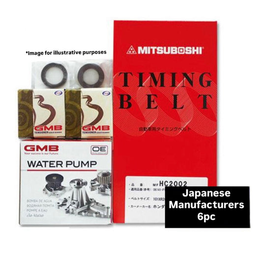 HA3/HA4/HA5/HH3/HH4 (Engine:E07A/SOHC) Timing Belt 6pc Kit for Honda Acty