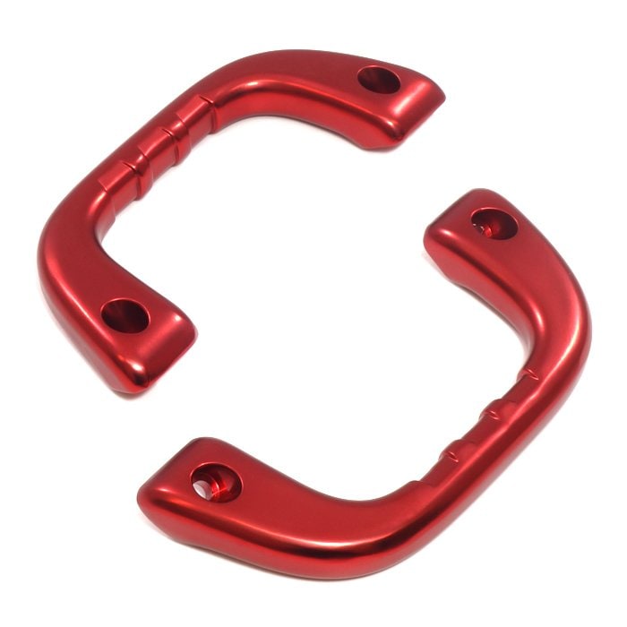 Aluminum Assist Grip S500P/S510P Hijet Truck (Early/Late Model)  Red Driver & Passenger Side 2P Grab Handle OEM Replacement – Left & Right – Brand New
